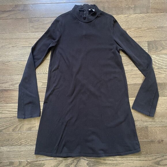 Zara Trafaluc Mini Dress‎ Women's Size Medium Long Sleeve Black - Picture 2 of 9